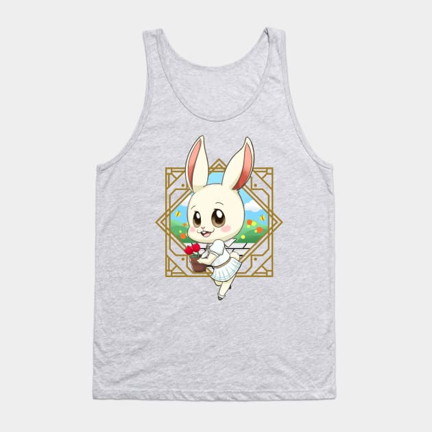 Haru Bunny Tank Top by Art By Ridley